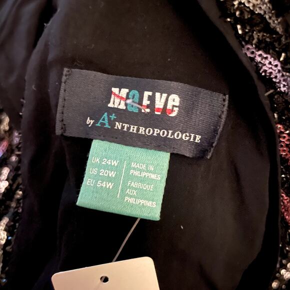 Anthropologie Maeve Disco Halter Sequin Cutout Plus Size Jumpsuit Size 20 - Picture 9 of 9